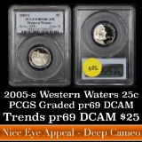 PCGS 2005-s Ocean View Jefferson Nickel 5c Graded pr69 DCAM by PCGS