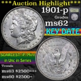 ***Auction Highlight*** 1901-p Morgan Dollar $1 Graded Select Unc by USCG (fc)