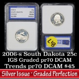 2006-s Silver South Dakota Washington Quarter 25c by IGS
