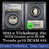 PCGS 2011-s Vicksburg Washington Quarter 25c Graded GEM++ Proof Deep Cameo By PCGS
