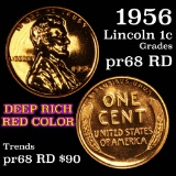 1956 Lincoln Cent 1c Grades Gem++ Proof Red