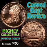 Capped Bust replica 1 oz .999 Copper Round