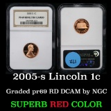 NGC 2005-s Lincoln Cent 1c Graded GEM++ Proof Deep Cameo By NGC