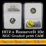 NGC 1972-s Roosevelt Dime 10c Graded pr66 CAM by NGC