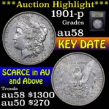 ***Auction Highlight*** 1901-p Morgan Dollar $1 Graded Choice AU/BU Slider by USCG (fc)
