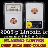 NGC 2005-p Lincoln Cent 1c Graded GEM++ RD By NGC