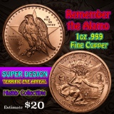 Remember the Alamo 1 oz .999 Copper Round