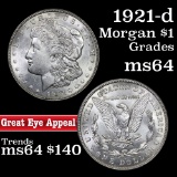 1921-d Morgan Dollar $1 Grades Choice Unc