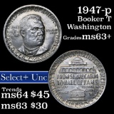 1947-p BTW Old Commem Half Dollar 50c Grades Select+ Unc