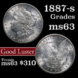 1887-s Morgan Dollar $1 Graded Select Unc.