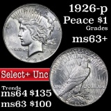 1926-p Peace Dollar $1 grades select Uncirculated +