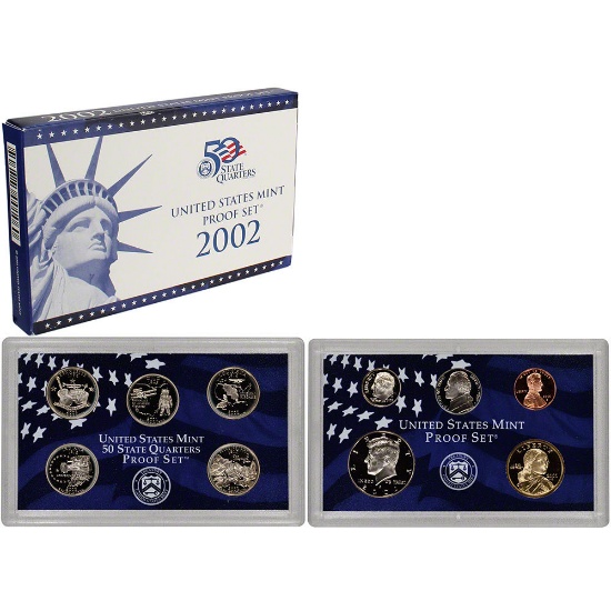 2002 United States Mint Proof Set Proof Set Grades