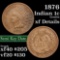 1876 Indian Cent 1c Grades xf details