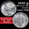 1941-p Mercury Dime 10c Grades Select Unc FSB