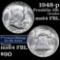 1948-p Franklin Half Dollar 50c Grades Choice Unc FBL