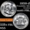 1959-d Franklin Half Dollar 50c Grades Choice Unc FBL