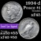 1934-d Peace Dollar $1 Grades xf+