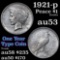 1921-p Peace Dollar $1 Grades Select AU