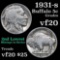 1931-s Buffalo Nickel 5c Grades vf, very fine