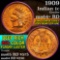 1909 Indian Cent 1c Grades Choice+ Unc RD (fc)