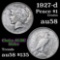 1927-d Peace Dollar $1 Grades Choice AU/BU Slider