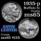 1935-p Buffalo Nickel 5c Grades GEM Unc