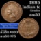 1885 Indian Cent 1c Grades Select AU