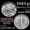 1943-p Mercury Dime 10c Grades GEM FSB