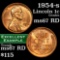 1954-s Lincoln Cent 1c Grades GEM++ Unc RD