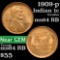 1909-p Lincoln Cent 1c Grades Choice Unc RB