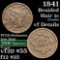 1841 Braided Hair Large Cent 1c Grades vf details