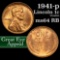 1941-p Lincoln Cent 1c Grades Choice Unc RB