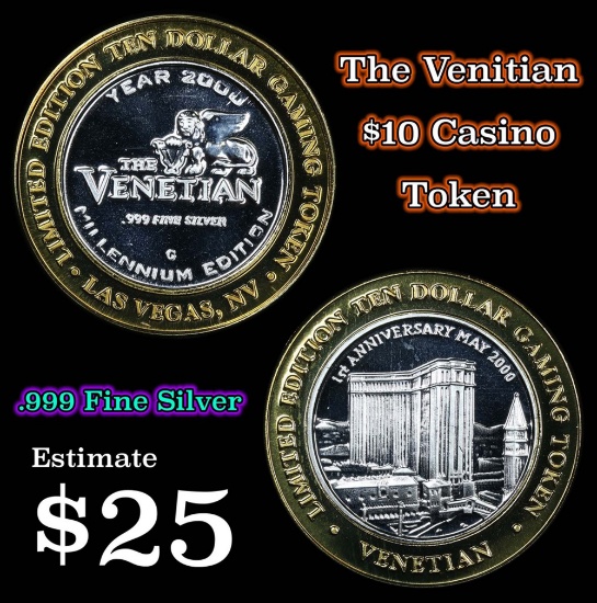 The Vanitian Casino Token .999 Fine Silver