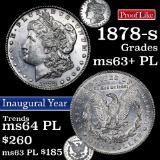 1878-s Morgan Dollar $1 Grades Select Unc+ PL (fc)