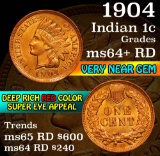 1904 Indian Cent 1c Grades Choice+ Unc RD (fc)