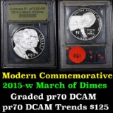 2015-W March Of Dimes Modern Commem Dollar $1 Grades GEM++ Proof Deep Cameo