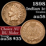 1898 Indian Cent 1c Grades Choice AU/BU Slider