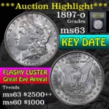 ***Auction Highlight*** 1897-o Morgan Dollar $1 Graded Select Unc by USCG (fc)