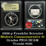 2006-P Ben Franklin Scientist Modern Commem Dollar $1 Grades GEM++ Proof Deep Cameo