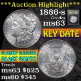 ***Auction Highlight*** 1886-s Morgan Dollar $1 Graded Select Unc by USCG (fc)