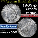 ***Auction Highlight*** 1902-p Morgan Dollar $1 Grades GEM Unc (fc)