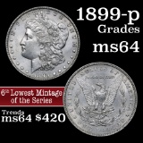 1899-p Morgan Dollar $1 Grades Choice Unc (fc)