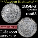 ***Auction Highlight*** 1898-s Morgan Dollar $1 Grades Select Unc (fc)