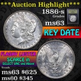 ***Auction Highlight*** 1886-s Morgan Dollar $1 Graded Select Unc by USCG (fc)