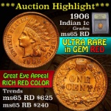 ***Auction Highlight*** 1906 Indian Cent 1c Graded GEM Unc RD by USCG (fc)