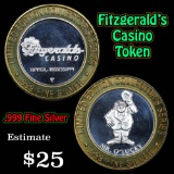 Fitzgerald's Casino Token .999 Fine Silver