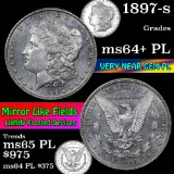 ***Auction Highlight*** 1897-s Morgan Dollar $1 Grades Choice Unc+ PL (fc)