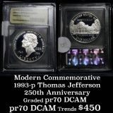 1993-S Jefferson Modern Commem Dollar $1 Grades GEM++ Proof Deep Cameo