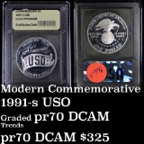 1991-S USO Modern Commem Dollar $1 Grades GEM++ Proof Deep Cameo