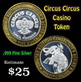 Circus Circus Casino Token .999 Fine Silver